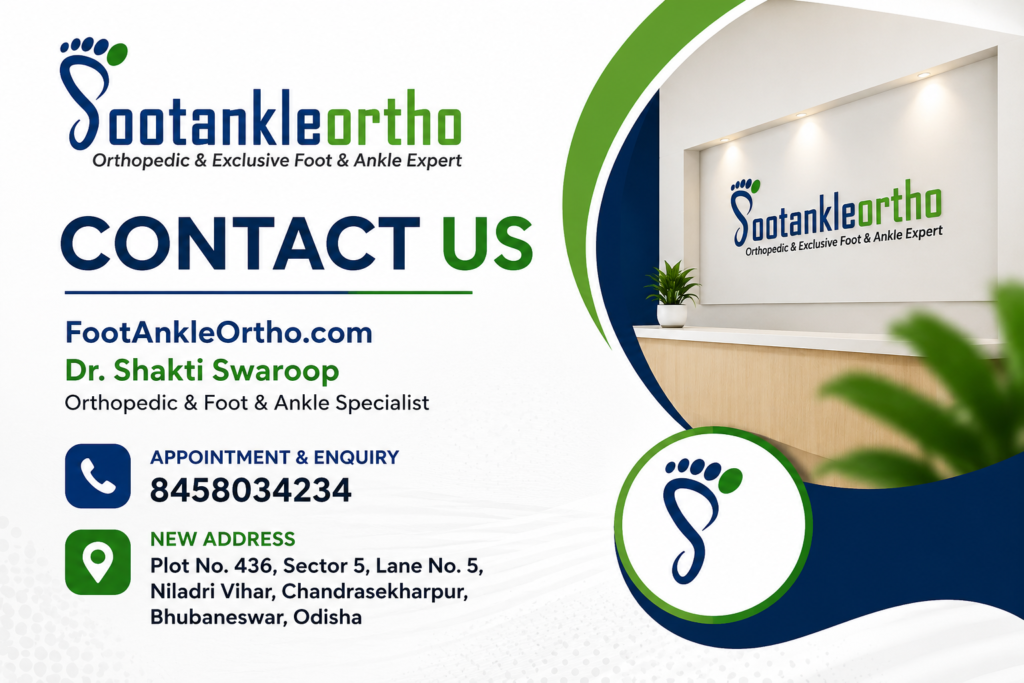 Exciting News! Dr. Shakti Swaroop's Clinic Is Now Open at a New Address 3 Footankleortho-Dr.shakti swaroop-New location