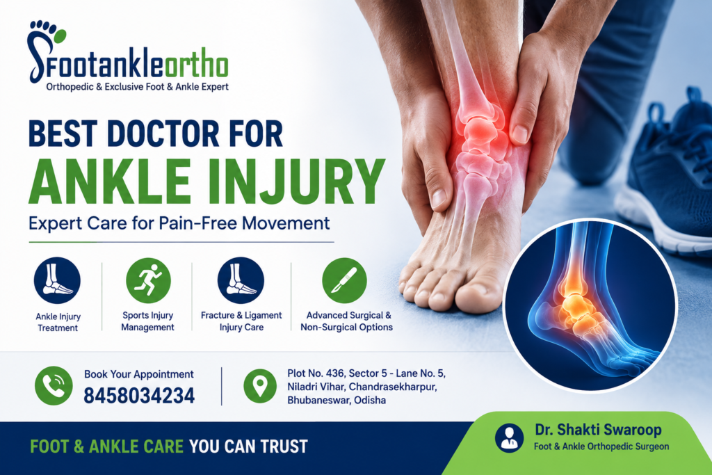 Best Doctor for Ankle Injury in Bhubaneswar – Expert Foot & Ankle Care by Dr. Shakti Swaroop 1 ankle pain treatment in Bhubaneswar